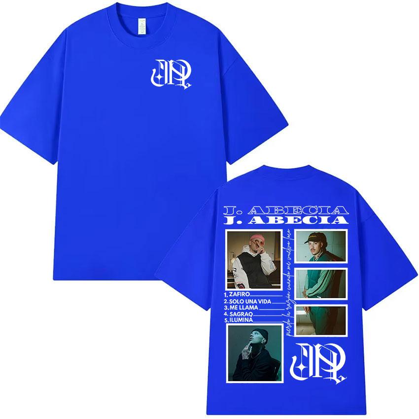 Rapper J Abecia Tour 2025 Album Merch T Shirt Unisexs Clothing Fashion Oversized T-shirt Vintage Style Short Sleeve Tees Streetwear