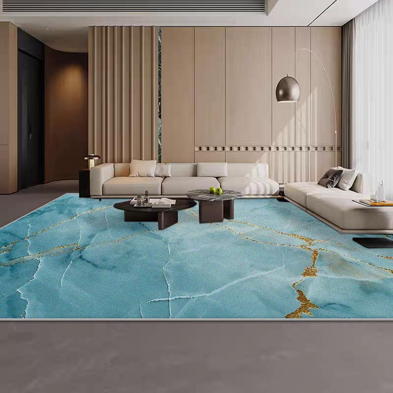 Marble Style Large Size Luxury Carpet Living Room Soft Antiskid Room Decoration Home Mats Easy Cleaning Dining Room Area Rug