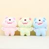 Adorable Three-eyed Monster Plush Keychain Cuddly Soft Toy Doll With Short Plush