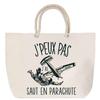 Sac de plage - PLANETEE - Saut en Parachute - Anse corde - Grand format - Coton multicolore