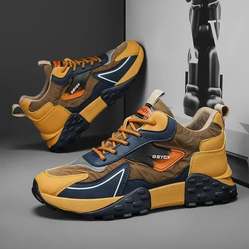 Sneakers Schuhe für Männer Luxus Plateau Herren Sneakers Hochwertige Casual Laufschuhe Winter Plus Size Baumwollschuhe Neu