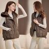 Fall and Winter New Women's Lightweight Sleeveless Undershirt Jacket Hooded Thickened Warm Sports Casual Loose Jacket