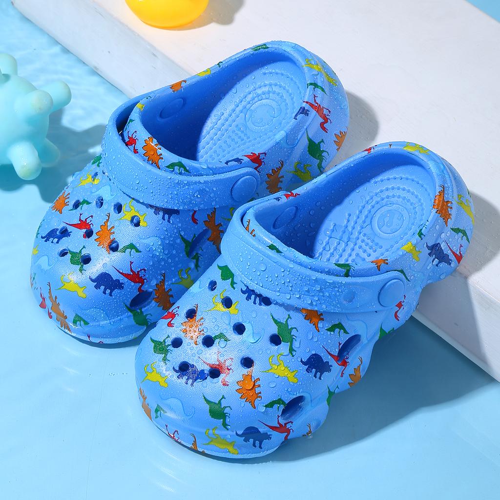 Kinder Dinosaurier Garten Schuhe Niedliche Cartoon Sandalen Clogs Kleinkind Strand Pool Wasserschuhe Sommer Badeschuhe für Jungen 1214