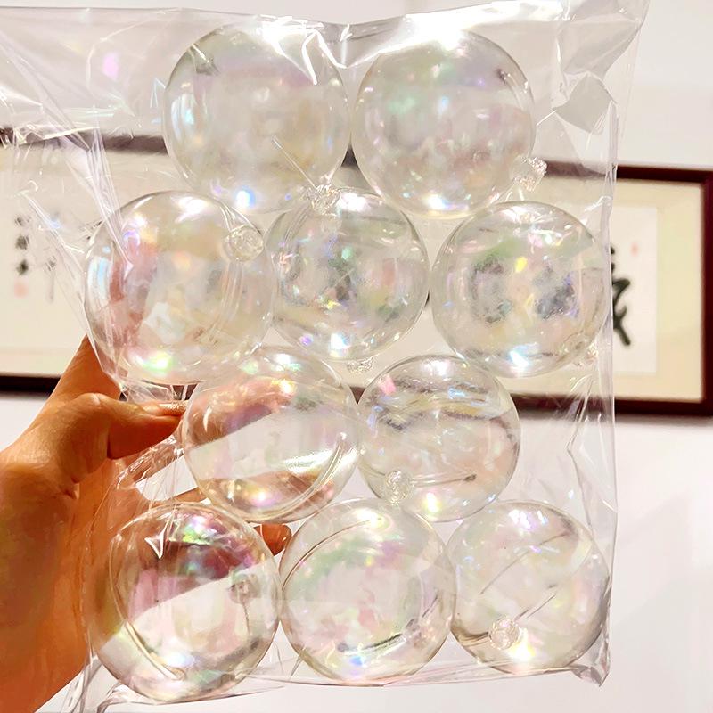 Gold, Silver, and Iridescent Ball Cake Toppers - Baking, Birthday, Dessert Decoration Set