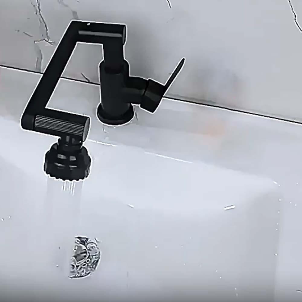 Universal Robotic Arm Faucet Adjustable 360°Rotating Bibcock Modern Dual Mode Faucet  Washbasin