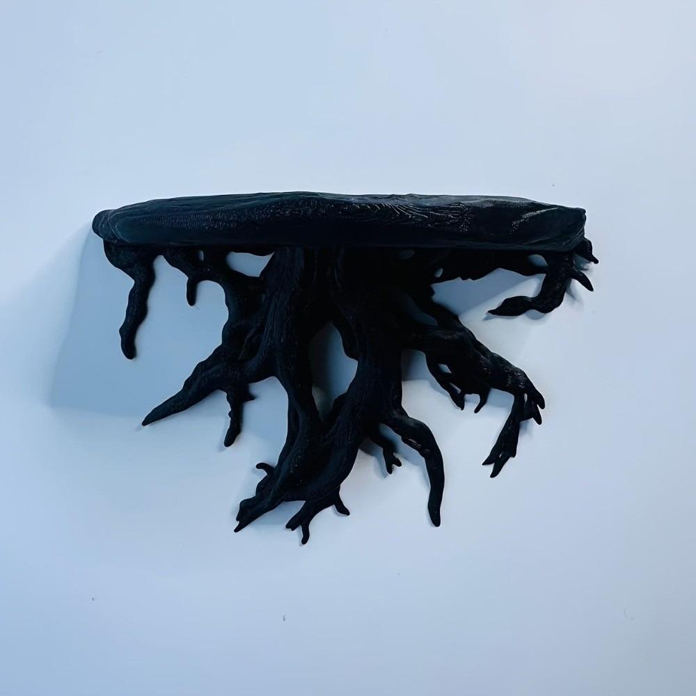 

Plastic Tree Root Shaped Wall Rack 3D Printed Storage Stand Wall Mount Display Rack Gaming Setup чёрный