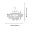 Eid Rings For Napkins Table Favors Napkin Buckles 6X Metal Holiday Napkin Rings Napkin Holders Serviette Buckle Allah Rings Eid
