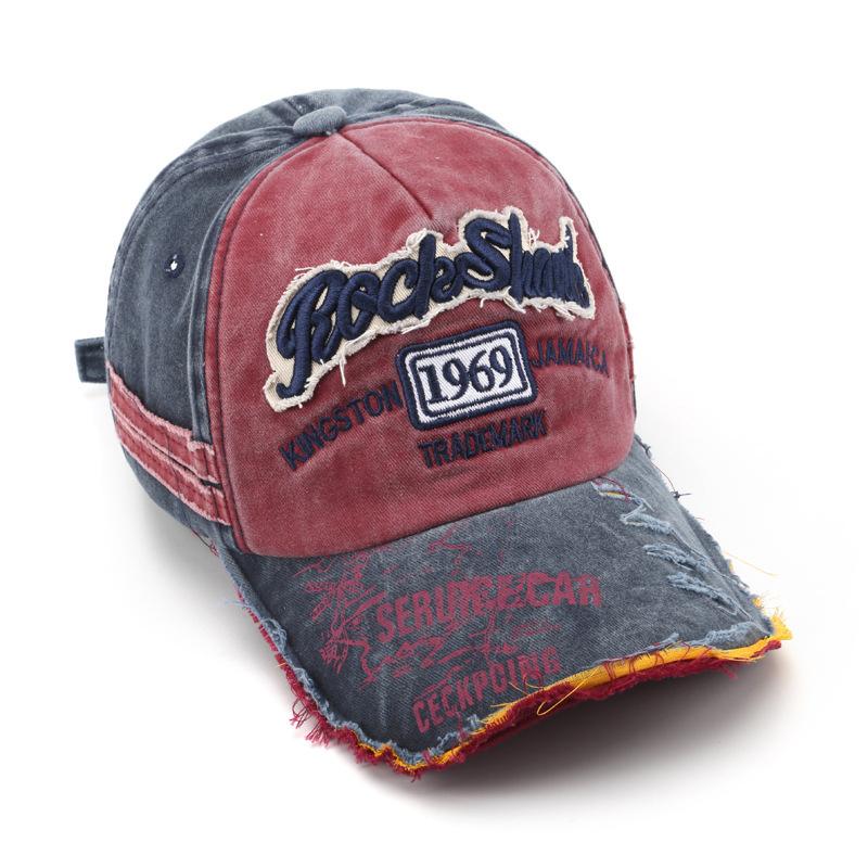 

Винтажная кепка-утка с перфорацией и вышивкой винтажной надписи, выстиранная в 1969 году, для мужчин и женщин, бейсболка для защиты от солнца One Size