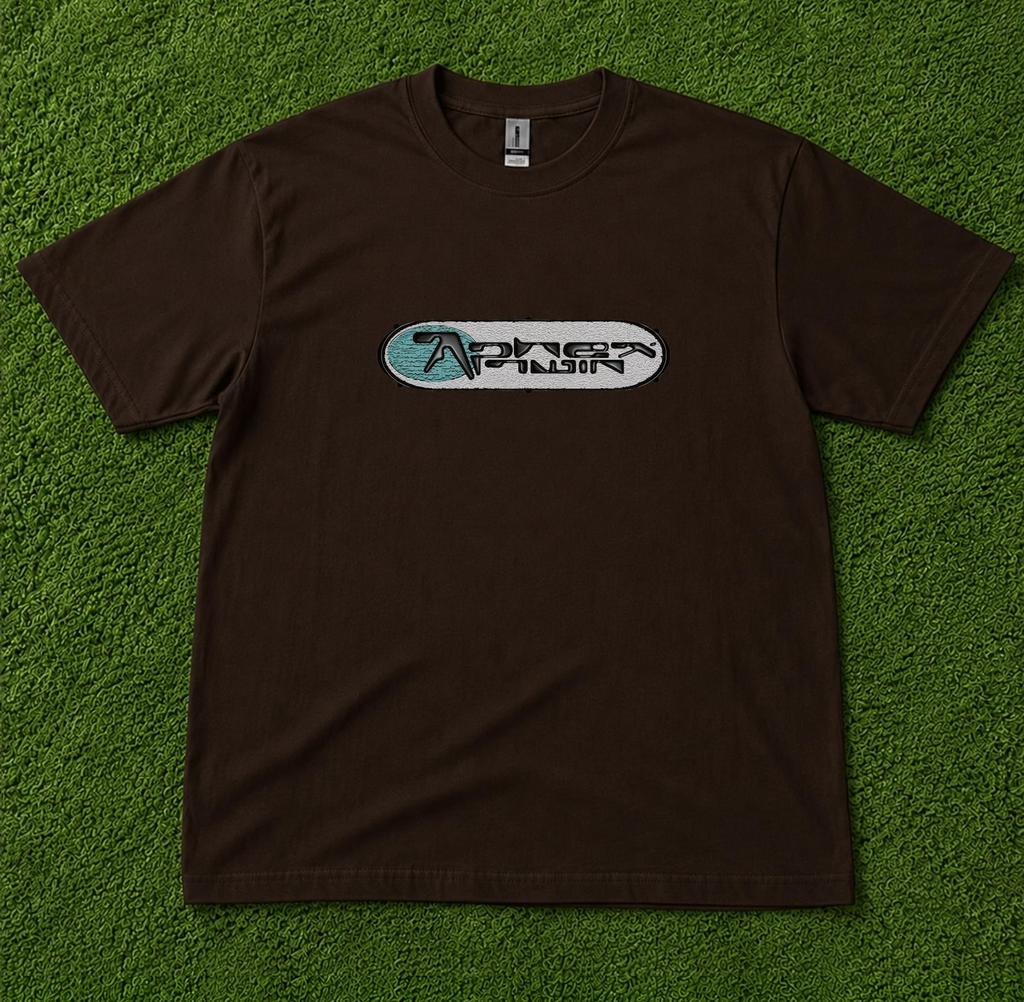 aphex twins logo graphic T-Shirt and kids tshirt | Britpop 90s Music Tee, Vintage Style, unisex bandtee,graphictee,90s Shirt and kids tshirt