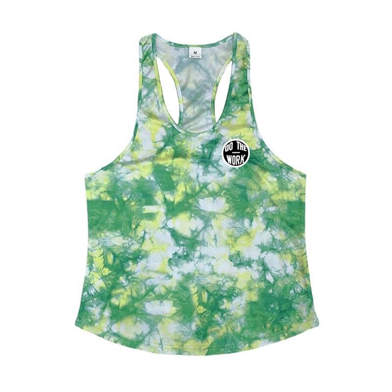 Men’s Gym Clothes Mesh Breathable Camouflage Bodybuilding Undershirt Summer Sleeveless TShirt for Male Sportswear