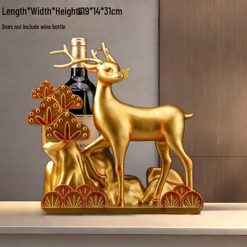 Swan Wine Rack: Elegant Light Luxury Cabinet & Ornament for Living Room or Entryway Gift