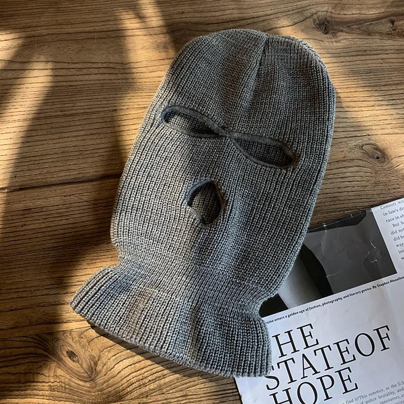 

Скульптура з піску смішна вулична в язана вовняна шапка чоловіча тепла хіп-хоп однотонна жіноча шапка модна мила мультфільм Elastic сірий колір