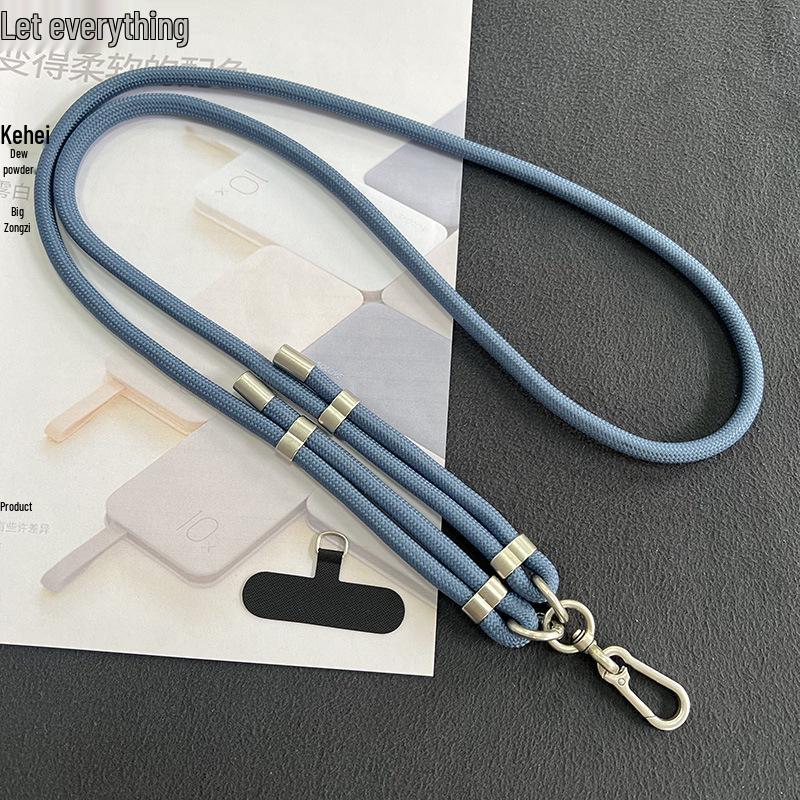 Regulowany 8mm Naszyjnik na telefon komórkowy do noszenia na krzyż - Zewnętrzny pasek zapobiegający zgubieniu w stylowym designie