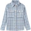 Ur New Women's Artificial Pearl Button Texture Shirt