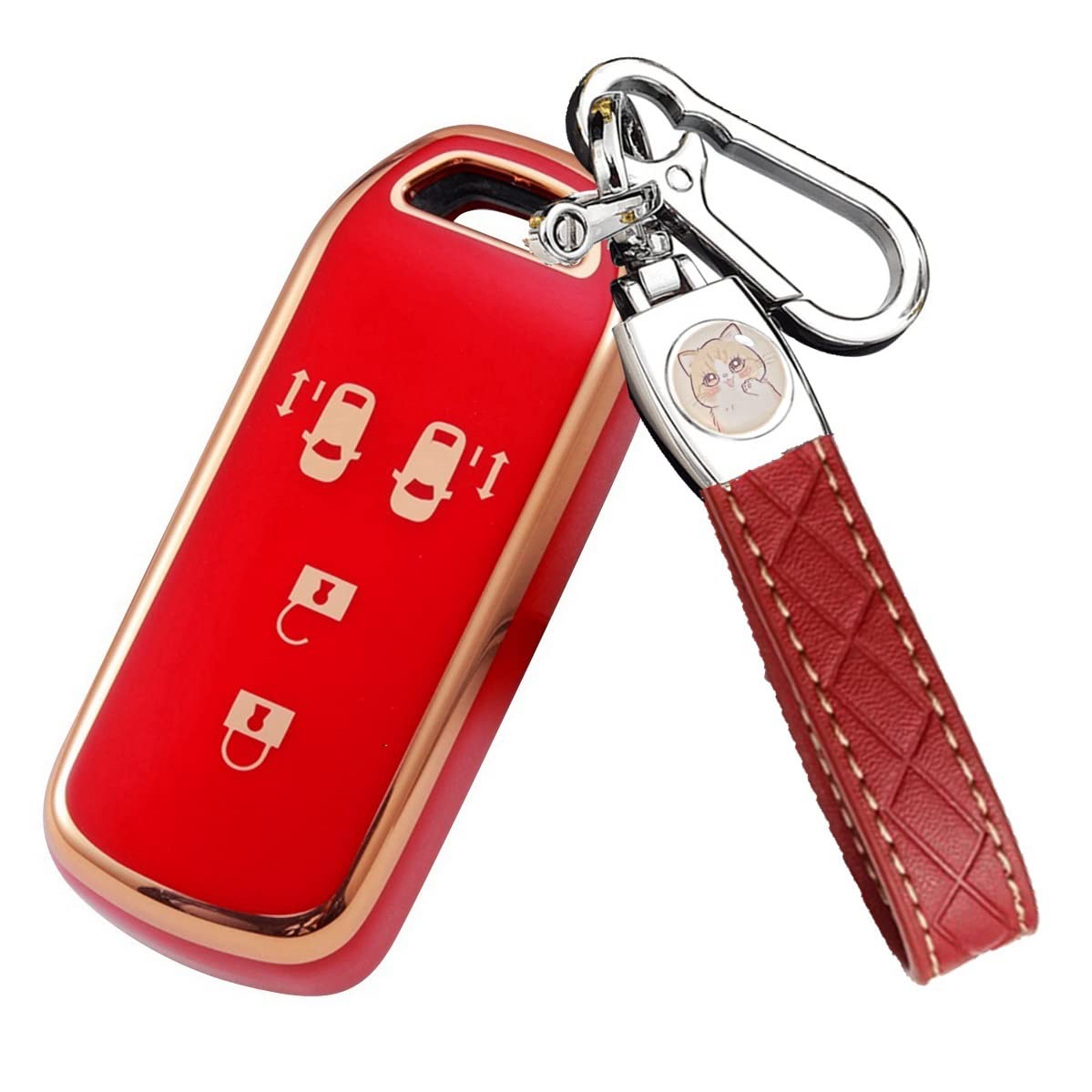 

Nacalikeey Брелок-чехол для ключа, совместимый с Honda N Series Honda New NBOX Чехол для ключа NONE Custom Чехол для ключа SLASH Slash Nacalikeey Чехол для ключа с милым котенком