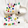 10Pcs Waterproof PVC Shoe Charms Multi-color Rivet Creative Clog Decor Accessories for Garden Shoes Party Favors