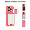 Silicone Suction Cup, Upgraded Suction Cup Card Holder, Square Single-Sided Phone Suction Cup Holder, Sticky Phone Case Holder