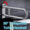 304 Toilette Badezimmer Klappbarer Behinderten Handlauf U-förmiger Griff Haltegriff Edelstahl Ältere Sicherheit Handlauf