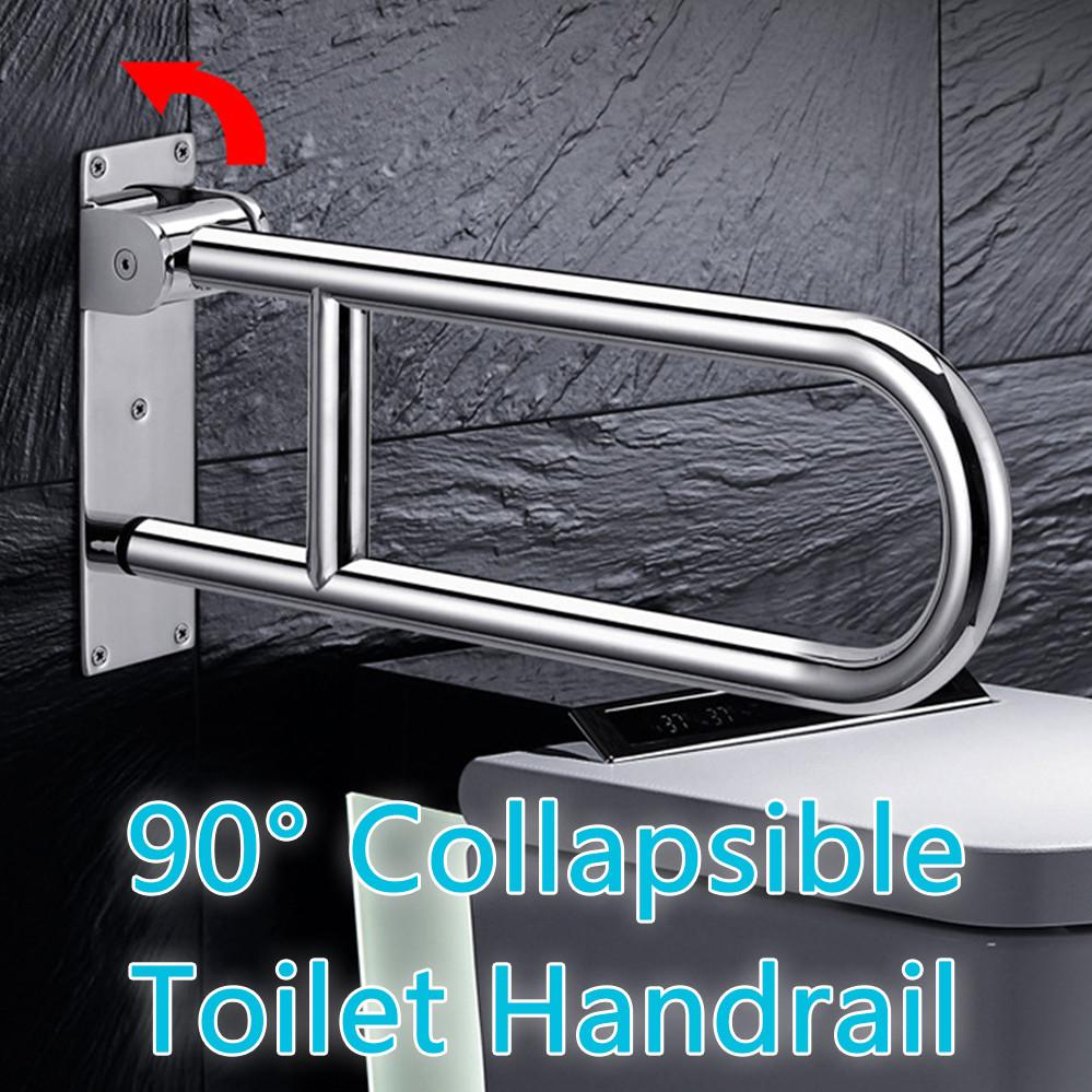 304 Toilette Badezimmer Klappbarer Behinderten Handlauf U-förmiger Griff Haltegriff Edelstahl Ältere Sicherheit Handlauf