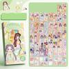 Early Education Little Girl Dress-up Outfit Stickers DIY Decorative Sticker  Children