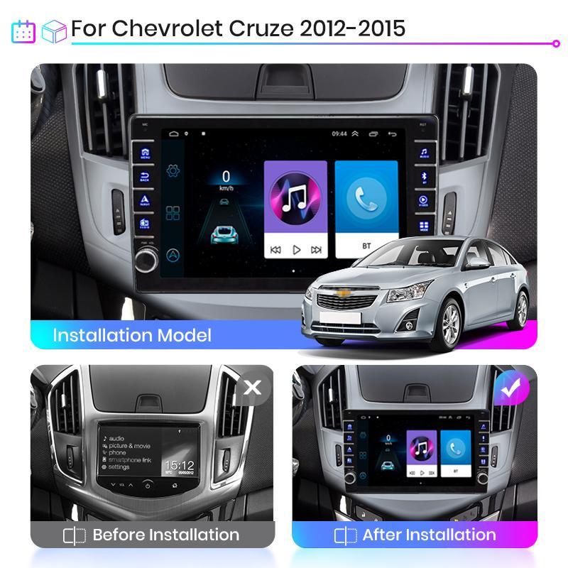 Radio auto pentru Chevrolet Cruze 2012-2015 cu buton buton player multimedia 2Din Unitate principală de navigare GPS Android 2din 1+16GB