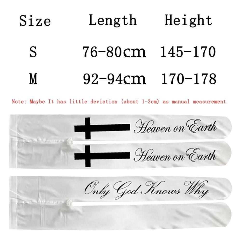 White Y2K Women's Long Socks Versatile Silk Sexy Stockings Lingerie Gothic Subculture Letter Printed Pantyhose Daily Use