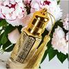 10/15pcs 3ML Portable Essential Oil Roll-on Bottles Mini Golden Travel Perfume Roller Empty Bottles Glass Dispenser with Rope