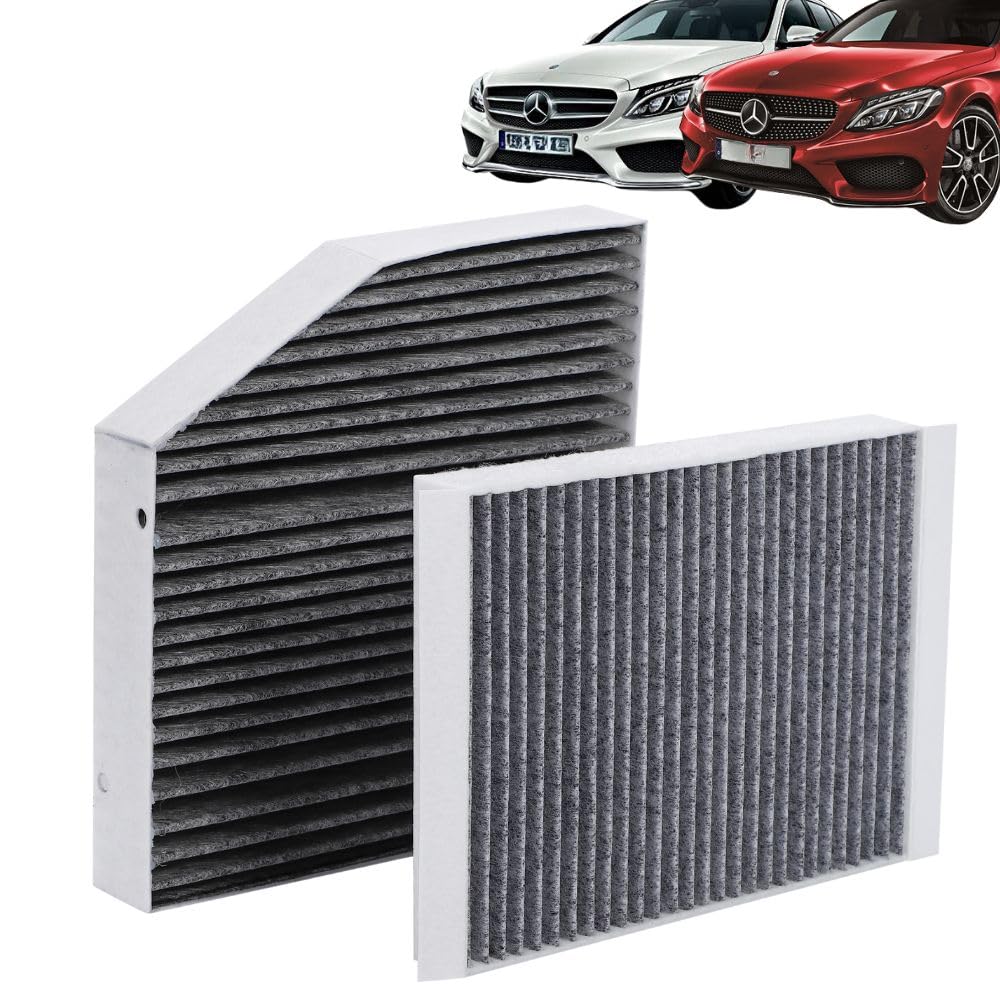 

one+lifestyle Фільтр кондиціонера Mercedes-Benz C-Class з активованим вугіллям для повітря в салоні та зовні Length 28cm x Width