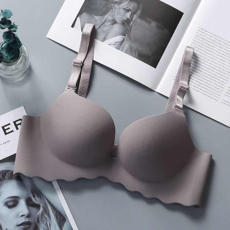 Seamless Wireless Bra: Soft Cotton, Thick Style for Small Bust Lift