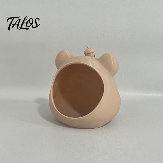 Wildlife Observation Tool Mouse Head Squirrel Feeder, Funny Animal Face Outdoor Durable Food Holder Hanging Feeding Station for Garden Backyard Patio