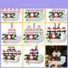 2020 Xmas Christmas Tree Hanging Ornaments With Diy Family Name Santa Pendants