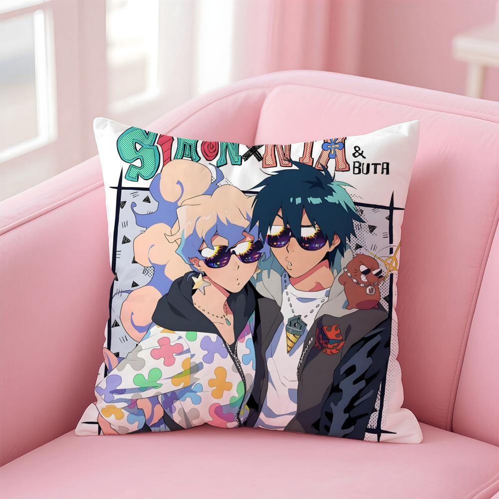 Epic Japanese Anime TTengen Toppa Gurren Lagann Cushion Cover Pillow Case Soft Skin Friendly Fabric Concealed Zipper