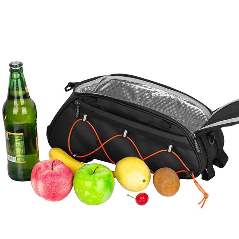 Bike Saddle Bag Carriers 10L Waterproof Hard Shells Bike Bag Bicycles Rear Rack