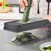 Vegetable Chopper 4in1 Onion Chopper Food Chopper Manual Spiralizer Salad Chopper Vegetable Dicer Veggie Chopper Potato Cutter Onion Dicer Vegetable