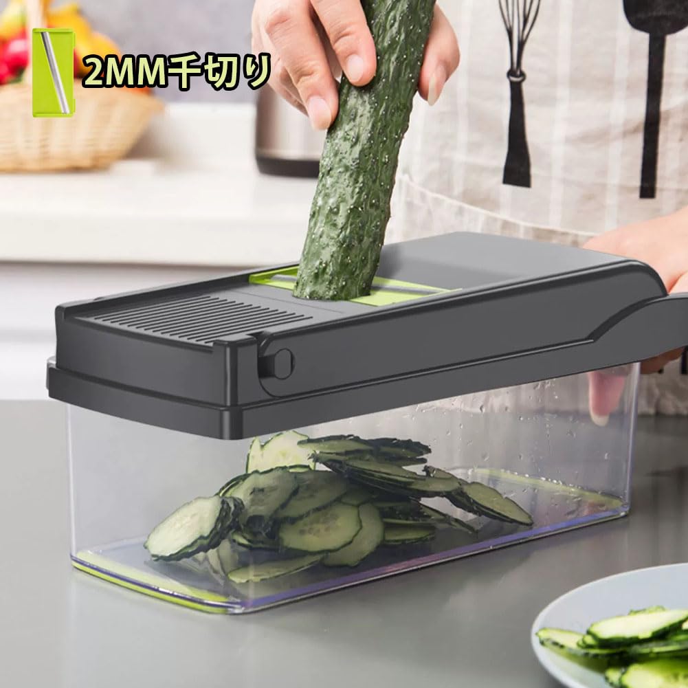 Vegetable Chopper 4in1 Onion Chopper Food Chopper Manual Spiralizer Salad Chopper Vegetable Dicer Veggie Chopper Potato Cutter Onion Dicer Vegetable