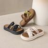 Summer 2025 New Non-slip Beach Cool Slippers Women's Shoes Casual Two Wear Versatile Fashion Platform Slippers