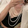 Simple Multi-layer Pearl Women's Necklace, Long Sweater Chain Jewelry