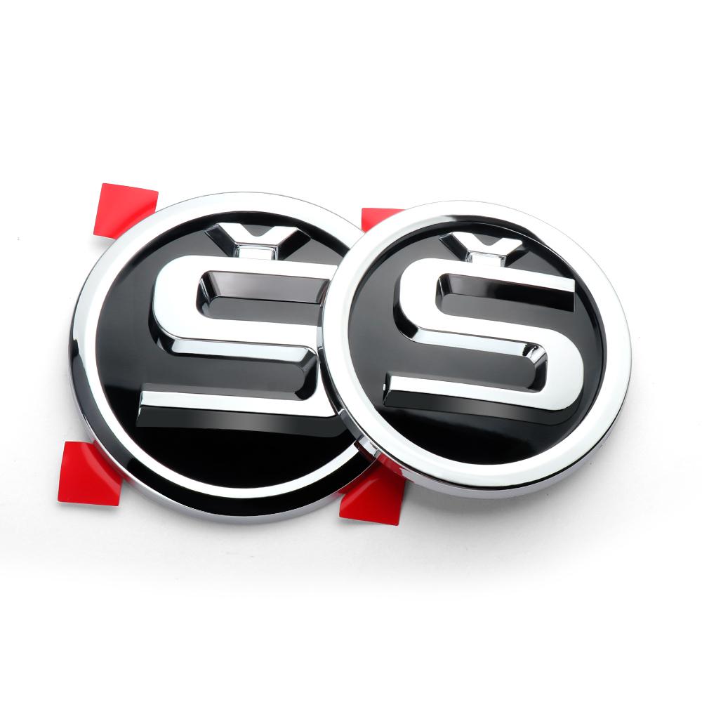 2025 Hot 2pcs 80/90/100mm Car Front Hood Badge Rear Trunk Emblem Sticker for Skoda Rapid Fabia 1 2 Octavia 2 A7 Yeti Superb 3 A5