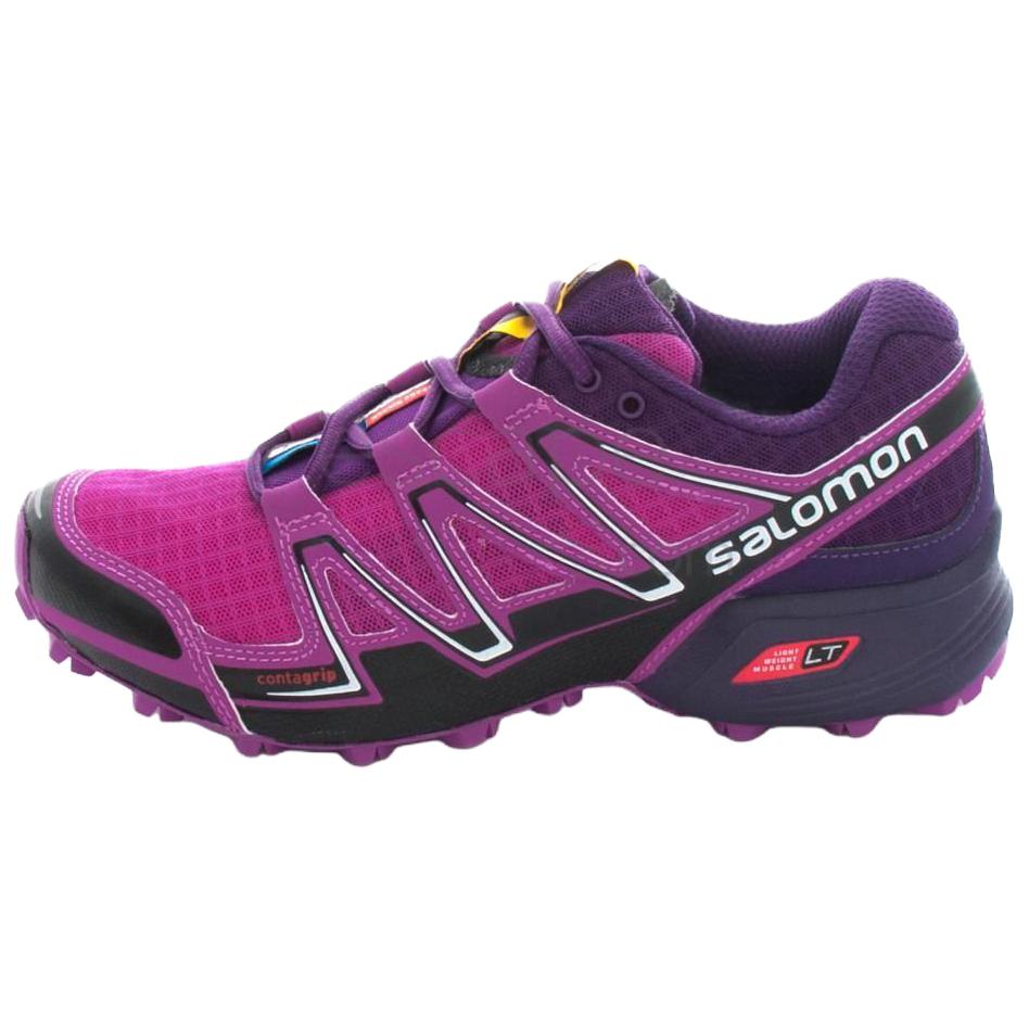 Salomon Speedcross Vario Soft Comfortable Low-Top Hiking Shoes Women Hiking Shoes Purple 383106