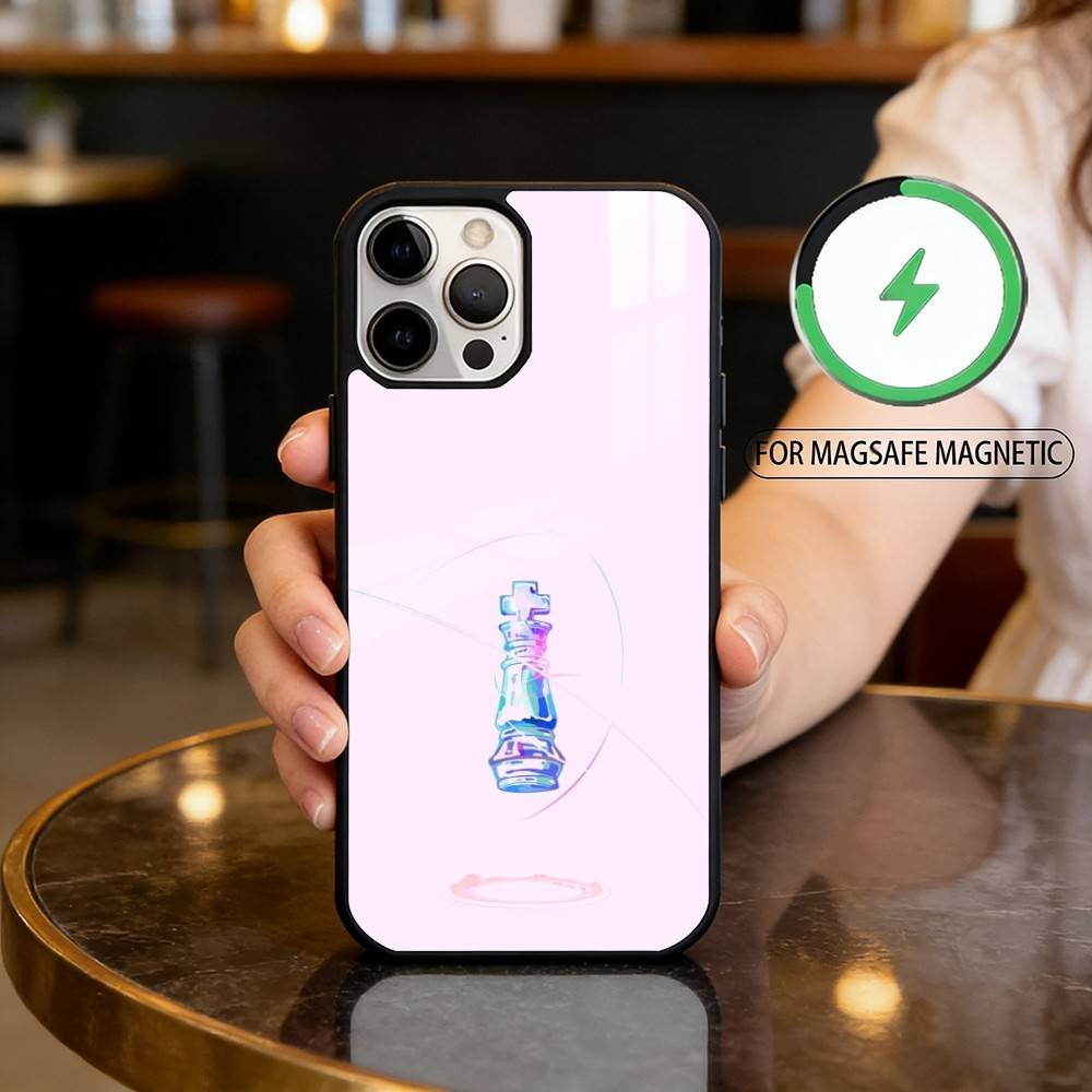 A-Art C-Chess Magnetic For Magsafe Wireless Charging Phone Case For iPhone17,16,15,14,13,12,11 Plus,Pro Max