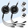 Car Interior 3 In 1 Charging Charger Cable Micro Type-C USB Hubcap Cover For Mercedes Benz AMG GLC GLE CLA W204 W205 W206 W211 VF6