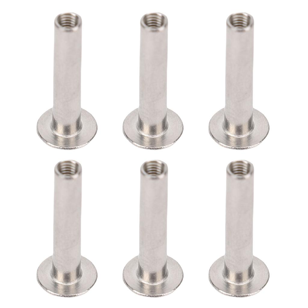 4x21x8.5mm 100 Set M3 Set Știfturi Nituri Știfturi Nituri Tubulare cu Cap Dublu pentru Artizanat Îmbrăcăminte din Piele PU