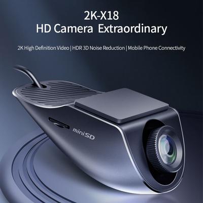 Enregistreur de conduite Wifi pour voiture, DVR HD 2K, Vision nocturne, Machine d'interconnexion, enregistrement en boucle, surveillance du stationnement 24 heures sur 24