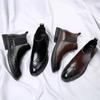 Fashion High Quality Men's Casual Chelsea Boots Luxury Brand Comfy Business Men Ankle Boots New Designer Soft Leather Mens Dress Shoes