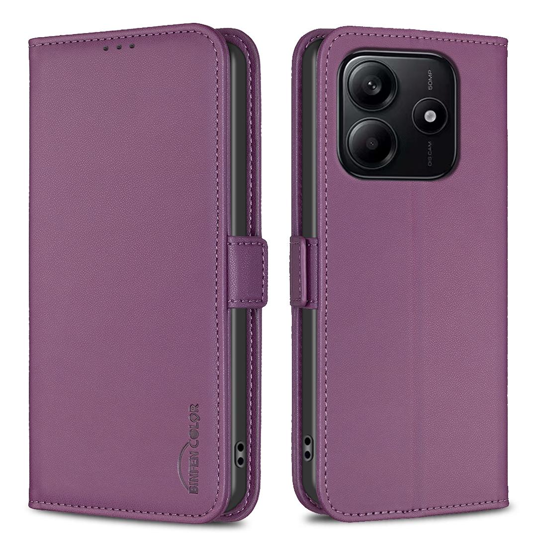 

BINFEN COLOR BF31 Чехол для Xiaomi Redmi Note 14 5G, книжка-кошелек из ПУ-кожи C