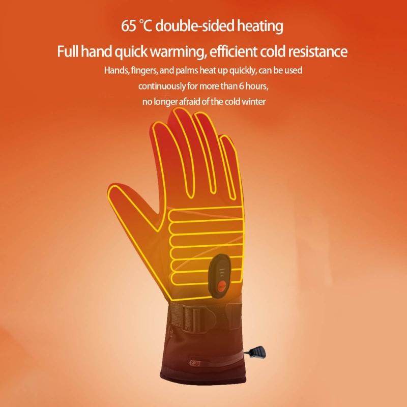 Winter Heated Gloves Waterproof Cold Weather Outdoor Sports USB Powered