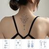 8PCS Waterproof Stripe Tattoo Stickers Whales/Waves Pattern Flower Tattoo Stickers Women Men
