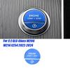Car Interior Engine One Start Stop Key Button Sticker For  C E GLC-Class W206 W214 X254 -2024 Blue Parts
