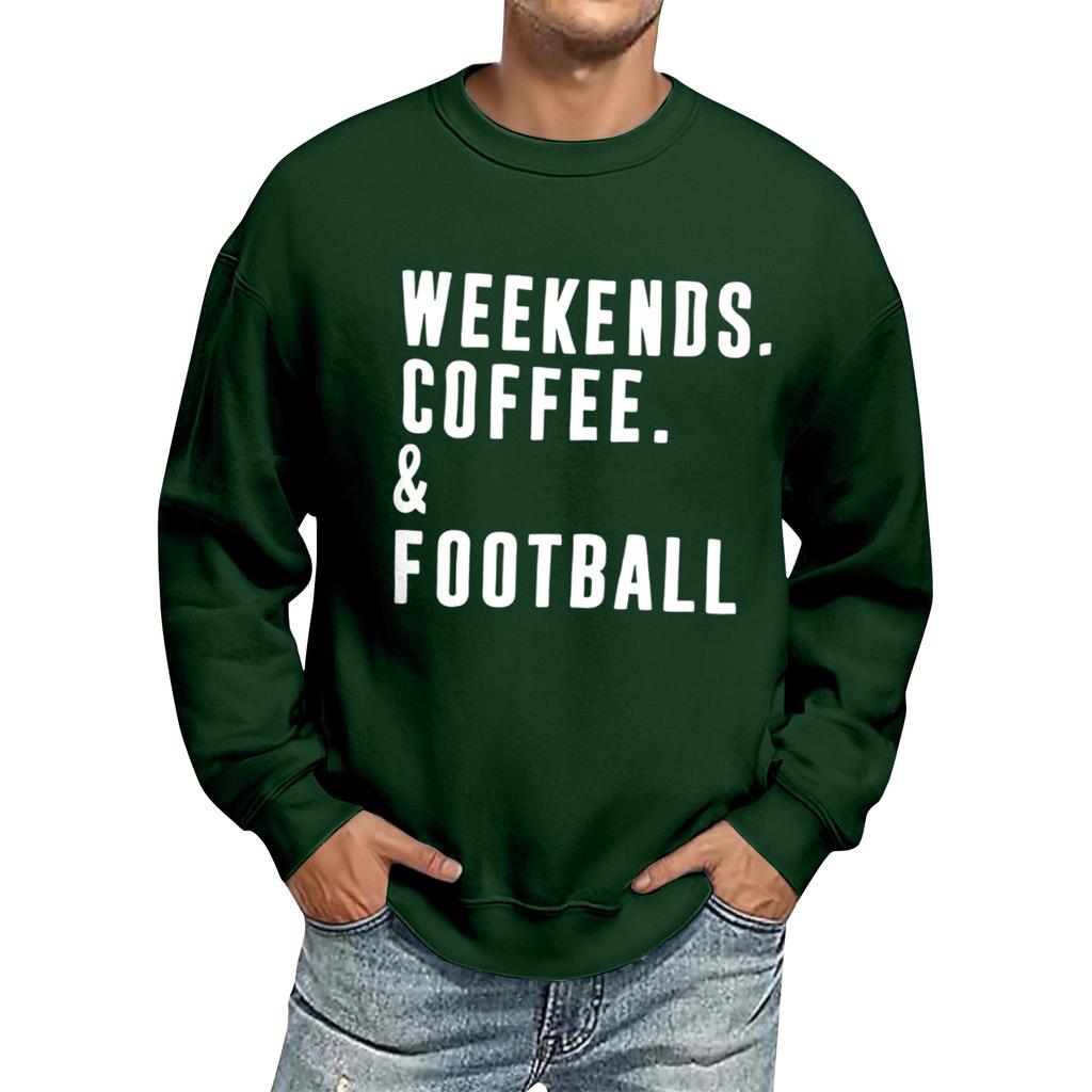 Men's Oversized Long Sleeve Crewneck Sweatshirt Casual Loose