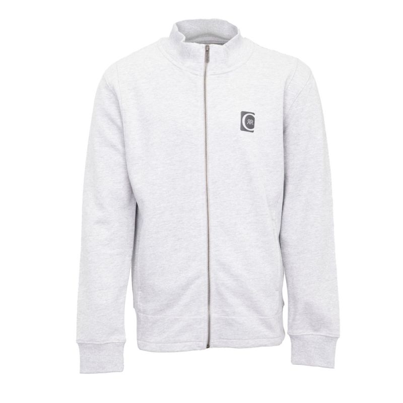 Men's CERRUTI Zip-up Cogollo Sports Sweatshirt with Funnel Neck
